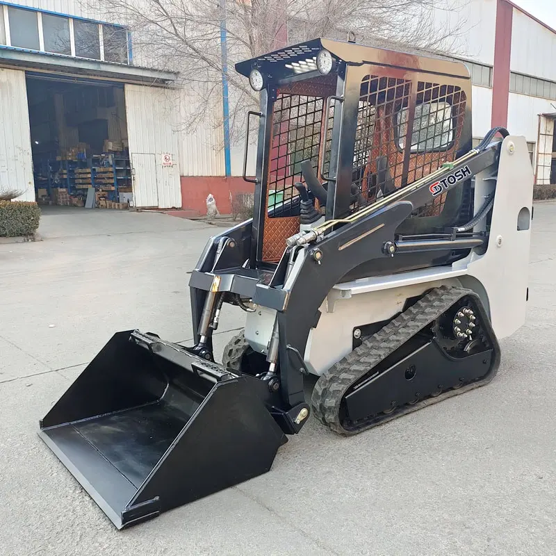 Tosh Skid Stuur Loader Met Track Skid Stuur Boren Hydraulische Hamer