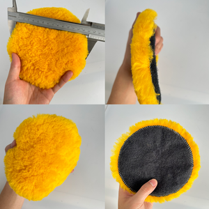 Nhập khẩu Úc Lamb len cắt miếng đệm 100% tinh khiết len <span class=keywords><strong>Buffing</strong></span> <span class=keywords><strong>Pads</strong></span> tùy chỉnh đầy màu sắc ROTARY len pad để đánh bóng - Product Image 3