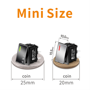 LANBOO 14MM*9MM Kcd1 Boat Type Switch with <strong>LED</strong> Light Warping Board Boat Type Switch <strong>2</strong>/3 Position 2NO/2NO2NC - Product Image 6