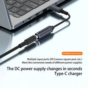 Cable adaptador de tipo C a CC, 100W, variedad múltiple, puerto de entrada diferente, 17CM, 7909, 6037, 4017, 5521, Cable de conversión de transferencia rápida