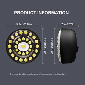 ジープハイおよびロービーム用の自動LEDドライビングライトフォグライトラウンドヘッドライト - Product Image 3