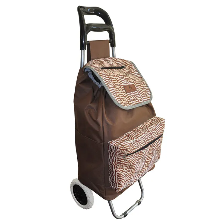 2 Räder Shopping Trolley Bag Utility Wheeled Market Trolley Bag Einkaufs wagen Trolley Folding Shopping Bag With Wheels