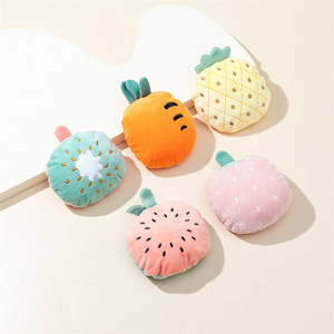 PACK 6 Fruit Design Super Soft Interactive Cat Toy Set Plush Catnip Toys para gatitos Kitty - Product Image 2