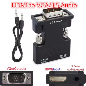 HDMI至VGA高清跳线，带USB电源音频计算机电视转换器视频分路器和转换器 - Product Image 2