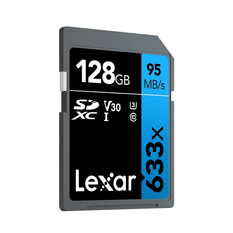 गर्म बिक्री के लिए Lexar 633x मेमोरी एसडी कार्ड 64gb 4k वीडियो कैमरा