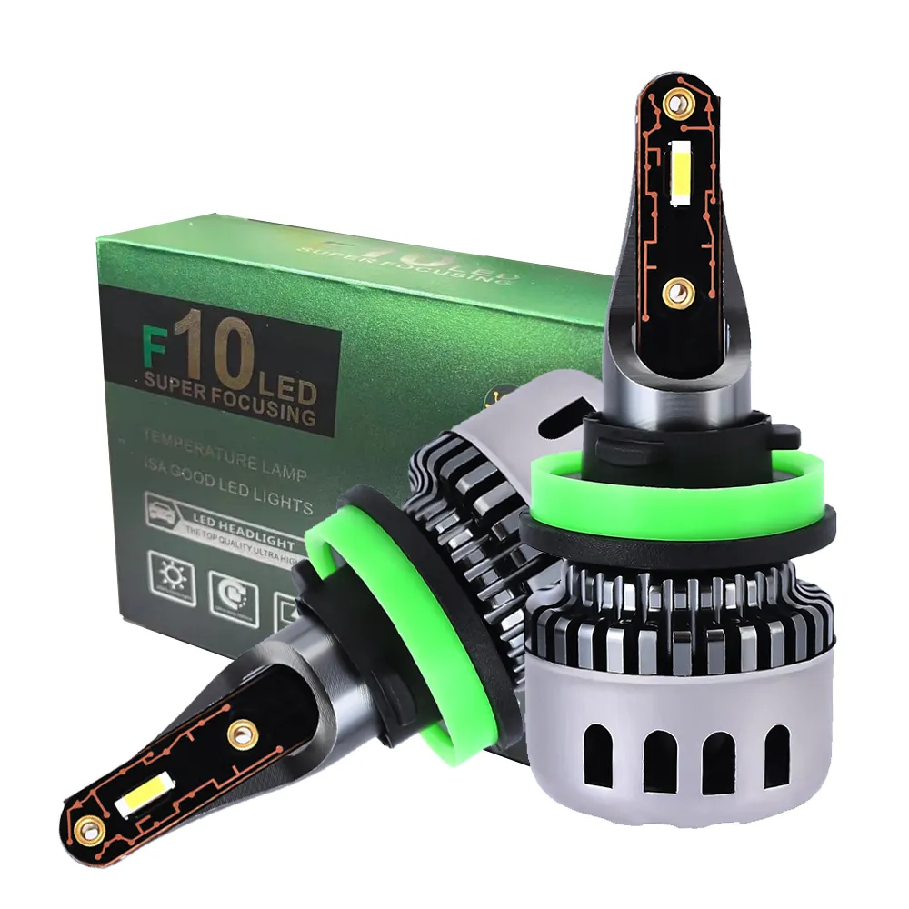 F10 Auto ha condotto la lampadina del faro H4 H7 Auto ha condotto la luce H1 H3 H11 9005 9006 9007 9012 D2H sistemi di illuminazione automatica