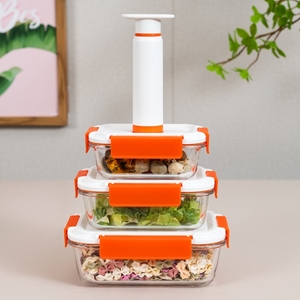 Прямоугольный Вакуумный стеклянный контейнер с насосом - Product Image 3