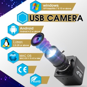 ELP 10x ZOOM lente Varifocal 3MP HD cámara Web para AR0331 CMOS HD WDR USB2.0 Mini vídeo de la cámara Digital soporte OTG - Product Image 4