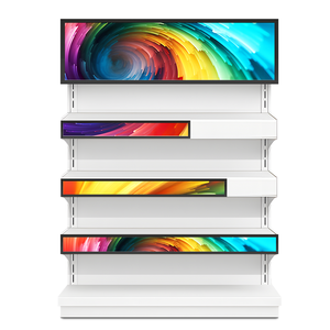 29 Inch Personalizado Prateleira Cabeçalho Borda Bar <span class=keywords><strong>Display</strong></span> Screen Janela Publicidade <span class=keywords><strong>Display</strong></span> Screen Ultra Wide Stretched <span class=keywords><strong>LCD</strong></span> <span class=keywords><strong>Display</strong></span>