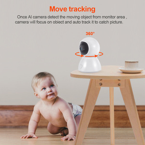 LEDEAST-minicámara inteligente de Audio bidireccional, dispositivo con Control remoto por aplicación Tuya, 1080P, almacenamiento en la nube, Wifi, para habitación de niños - Product Image 5