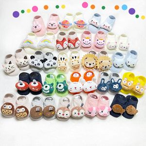 Pamuk bebek yürüyor bebek erkek kız dikiş giysi sevimli karikatür 3D bebek yenidoğan kauçuk kaymaz kat çorap - Product Image 1