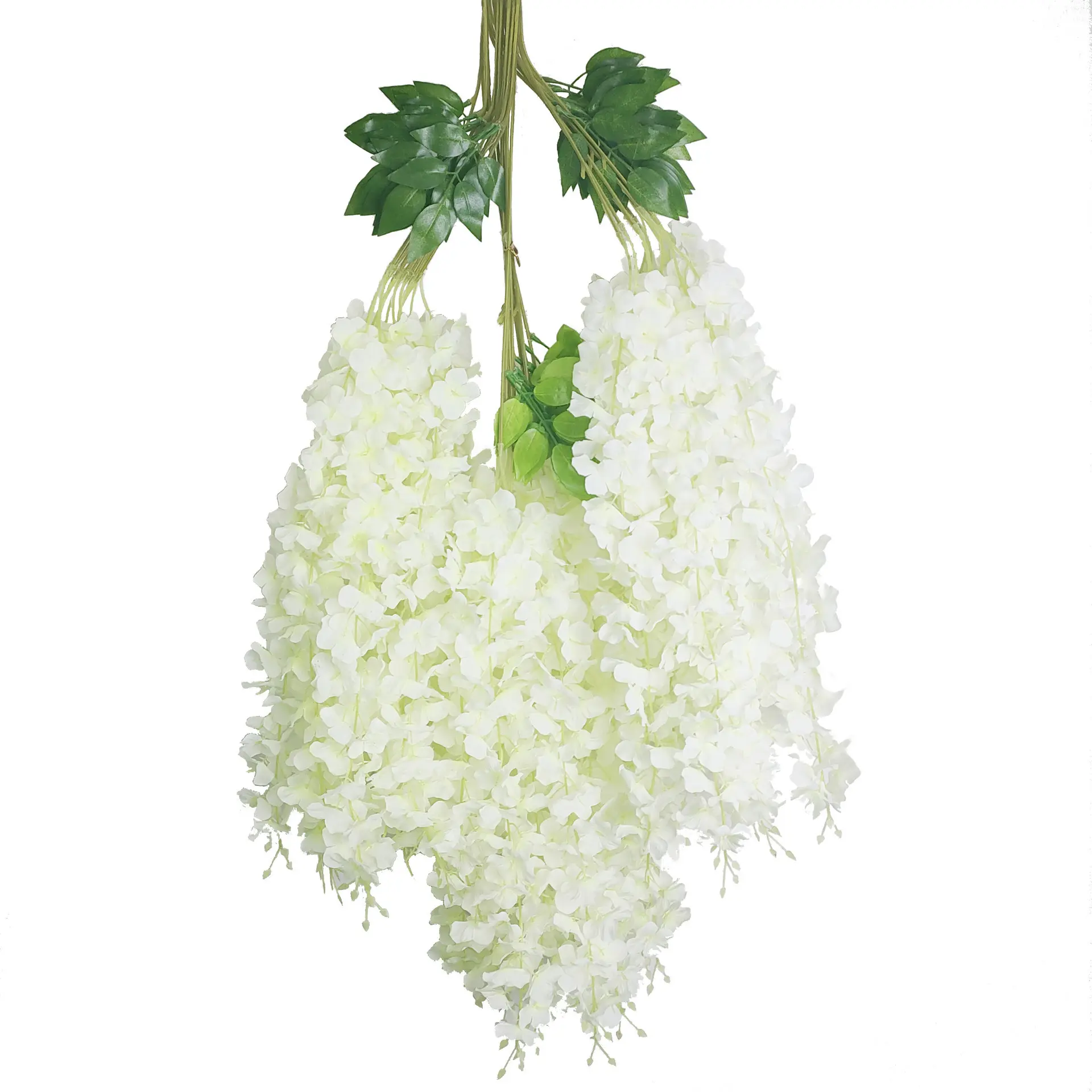 white hanging artificial wisteria flower artificial vine flower for wedding decoration