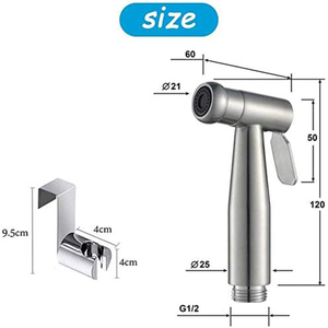 IFAN krom kaplama pirinç bide püskürtücü tuvalet bide püskürtme Shattaf tuvalet bide - Product Image 2