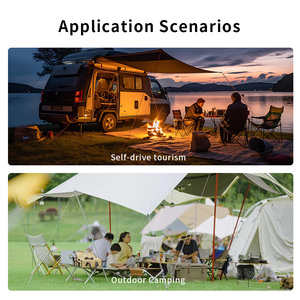 สถานีพลังงานสำรองแบบพกพา 600W 320Wh รุ่นที่ดีที่สุด ใช้แบตเตอรี่ LiFePO4 พร้อมเครื่องกำเนิดไฟฟ้าพลังงานแสงอาทิตย์ อินเวอร์เตอร์คลื่นไซน์บริสุทธิ์ ไฟฉาย และฟังก์ชัน UPS - MOQ ต่ำ - Product Image 3