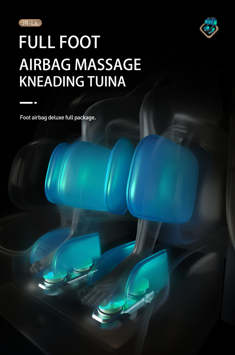 Jare L6 Wholesale Factory Price Luxury 4D Zero Gravity Shiatsu Roller Electric Kneading Back Heating Full Body Massage Chair