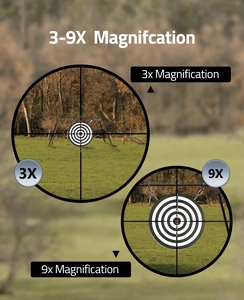 3-9x40 Compact Scope <strong>Crosshair</strong> Reticle with Free 11/20mm Mounts - Product Image 5