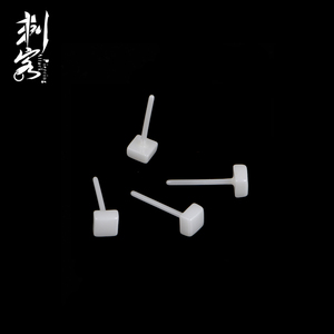 健康珠宝耳屏耳环陶瓷耳环耳钉穿孔耳钉3毫米球爱心圆方形三角十字月星