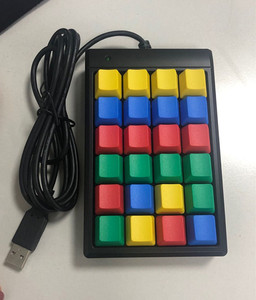 Tastierino numerico Mini <span class=keywords><strong>USB</strong></span> con tasti colorati con tastiera POS di fabbrica