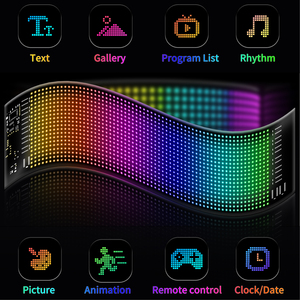 Flessibile LED Matrice di Pixel Pannello a scorrimento Pubblicità per Auto LED Segno di testo di Animazione programmabile Display Matrice di Pixel - Product Image 4