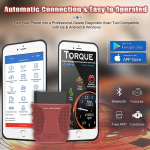 Kırmızı FA40 OBD2 OBDII otomatik kod okuyucu aracı ELM327 motor analizörü teşhis için beri 1996 - Product Image 2