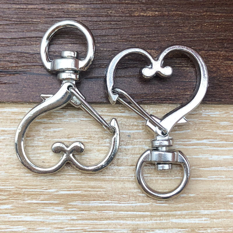 1 llavero blanco con forma de corazón/llavero para perro, 24*34 mm, 4,2 g, 12813