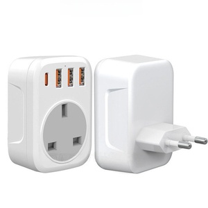 Universal-Reise adapter USB Typ C-Anschluss 10A Kunststoff-Stromrichter buchse Netz stecker adapter USA EU UK AUS 3 Port Wifi 3 Outpus - Product Image 3