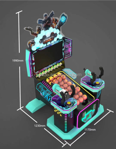 Eğlence ve heyecan için bir silah Arcade ateş etme oyunu makinesi jetonla çalışan simülatör ile Dinibao King - Product Image 2
