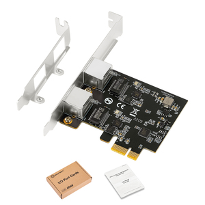 Adattatore di rete RJ45 a doppia porta 2.5G 2500mbps RTL8125B Chipset PCIe PCI Express 25GbE scheda Lan di rete per Server Desktop da gioco - Product Image 6