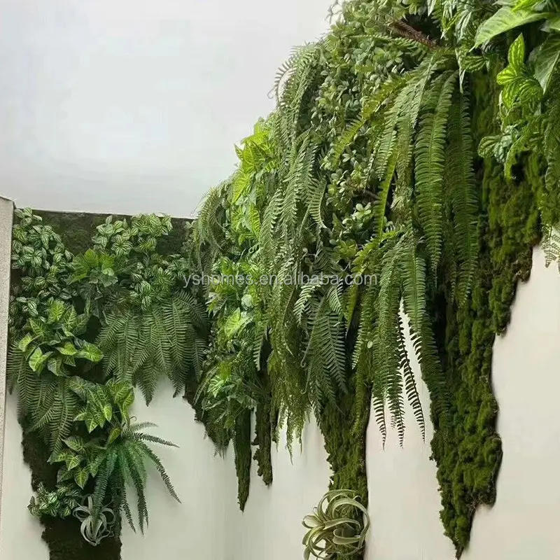 Artificial moss lawn artificial moss moss indoor plant wall landscape background decoration artificial turf