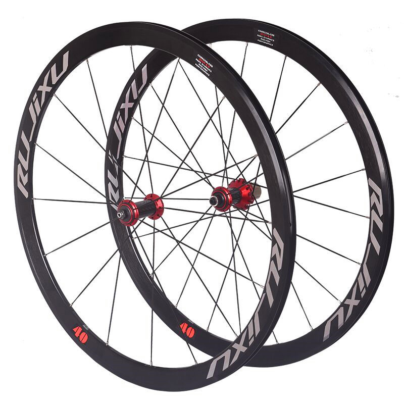 Hub rojo cepillado Etiqueta de plata