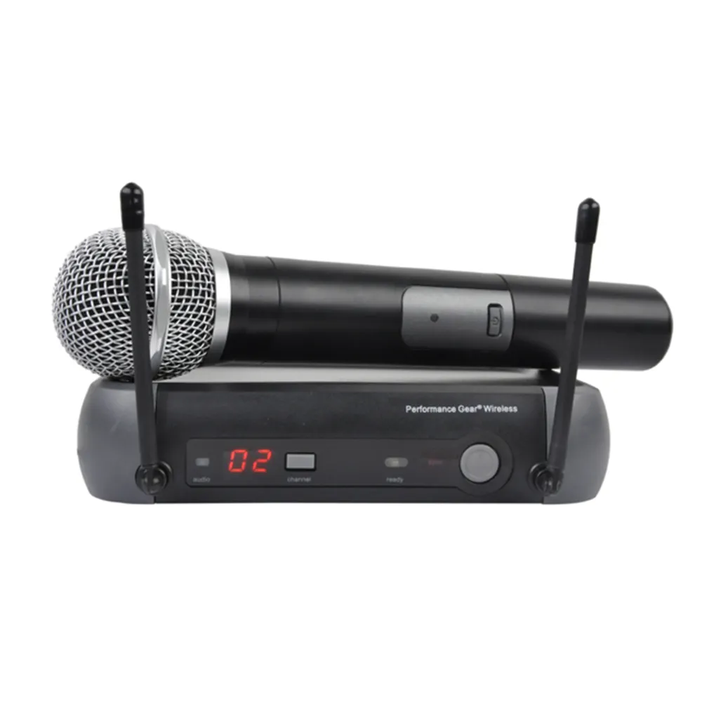 Profesyonel çin yüksek kalite UHF kablosuz mikrofon dinamik bobin mikrofon UHF-108
