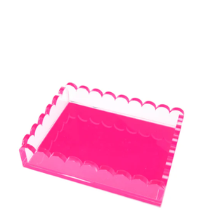 定制彩色亚克力一体式托盘矩形储物台面托盘 - Product Image 6