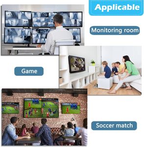 SYONG 4X1 HDMI Conmutador de salida 4 en 1 4K 30Hz Convertidores divisores de video 5 modos de vista MultiViewer para televisores Control remoto para CCTV - Product Image 5