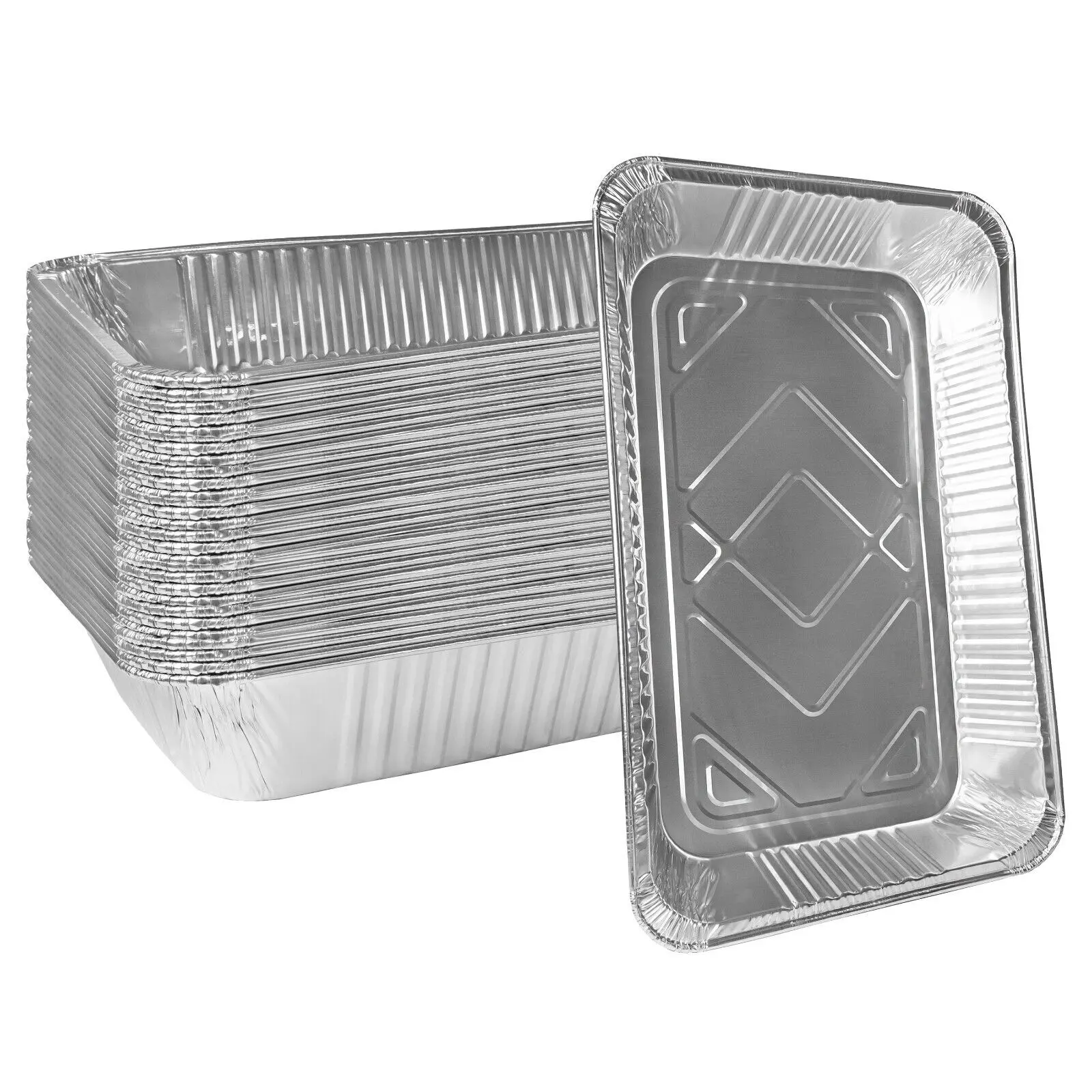 Food Grade 450ml 500ml 750ml Aluminium Foil Takeaway wadah makanan/kotak Custom sekali pakai Aluminium Foil Baking Pan/Tray