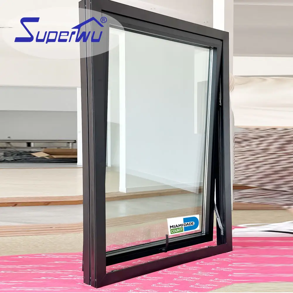 NOA NFRC Hurricane proof impact windows low cost living home movable house easy installation aluminum window