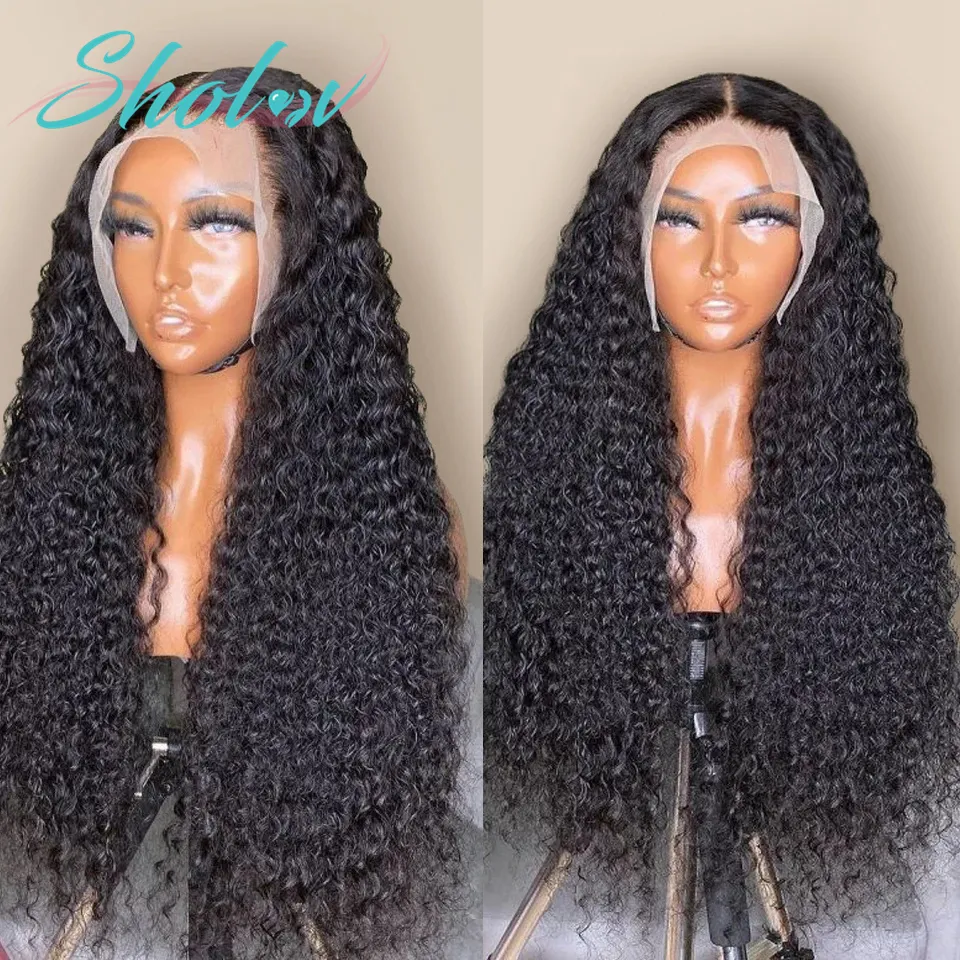 Free Shipping Deep Curly Wave 13*4 13*6 HD Lace Frontal Wig Human Hair Full Lace Wig Glueless Virgin Lace Front Wigs Human Hair