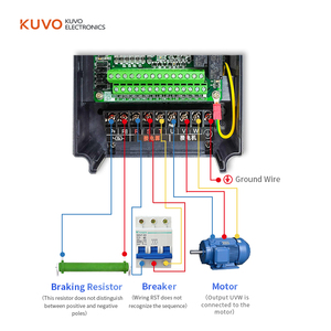 220VACシングルフェーズ入力2.2kw 3HP VFD可変周波数コンバータ3相出力コントローラ - Product Image 5