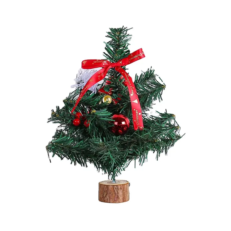 Nuovo desktop mini albero di natale ornamenti di vendita calda decorazioni natalizie piccolo albero di natale all'ingrosso