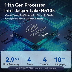Smart Fan Micro Computer In-tel ce-leron N5105 Ddr4 32gb M.2 NVME SATA SSD Industriel Windows10 Mini Pc - Product Image 4