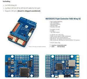<span class=keywords><strong>Matek</strong></span> <span class=keywords><strong>F405</strong></span>-Wing-V2 Fc 3 ~ 6S atmosferik basınç göstergesi Osd kara kutu 3 ~ 6S Model uçak