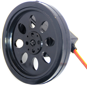 25T Servo Wheel with Unisex Rubber Tire Radio <strong>System</strong> and Gyro for Intelligent Robot Car Education DIY Kit and Competition