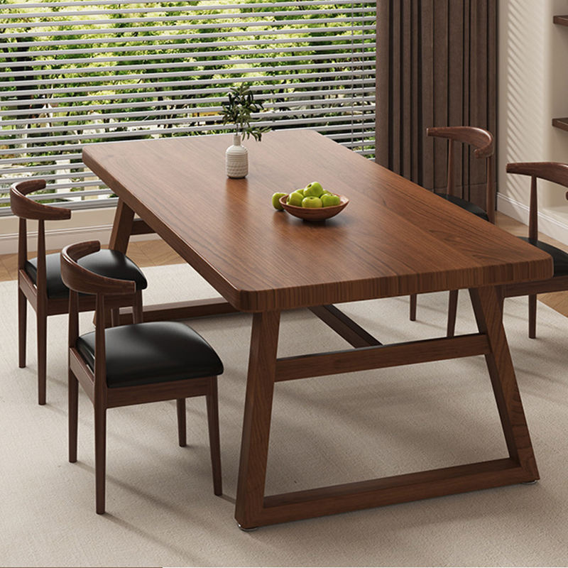 Walnut color One table and four chairs