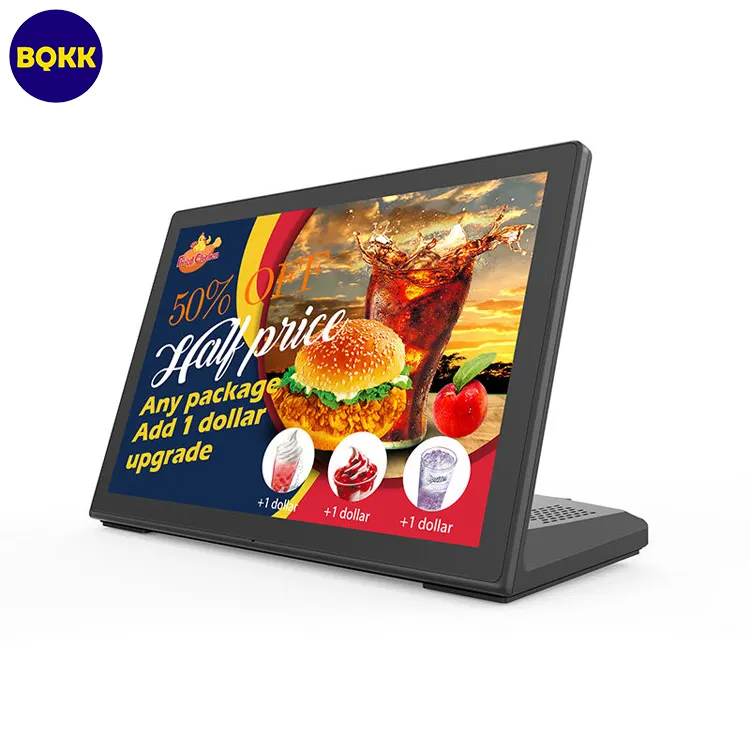 L forma 10,1 polegadas RK3568 LCD touch screen Feedback do Cliente Sistema POS Tablet Android 11 jogadores de publicidade
