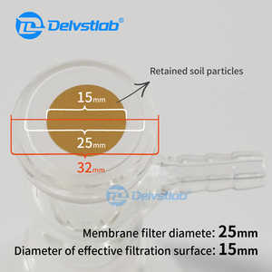 Bộ lọc chân không mini Delvstlab, dung tích nhỏ, bộ lọc thủy tinh, kính lọc nung kết dùng trong phòng thí nghiệm - Product Image 4
