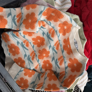 时尚二手儿童冬季毛衣衣服混合尺寸大包二手儿童厚毛衣库存1-10岁