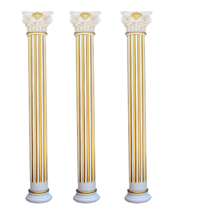 LG20180108-13 Decorativo bianco in fibra di vetro rotondo pilastri e colonne per interni da sposa