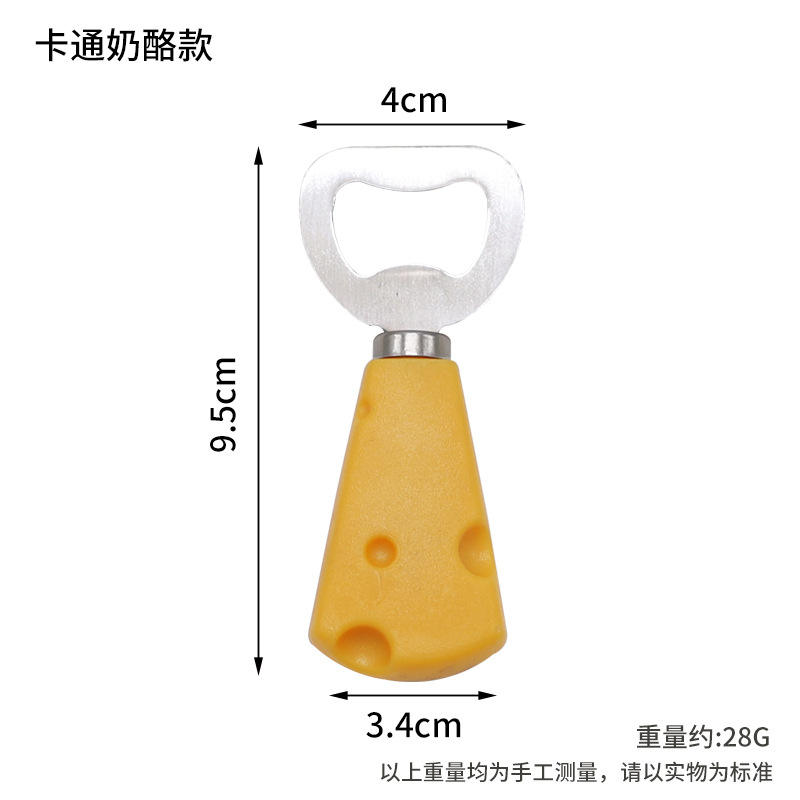 Plastic handle bottle opener