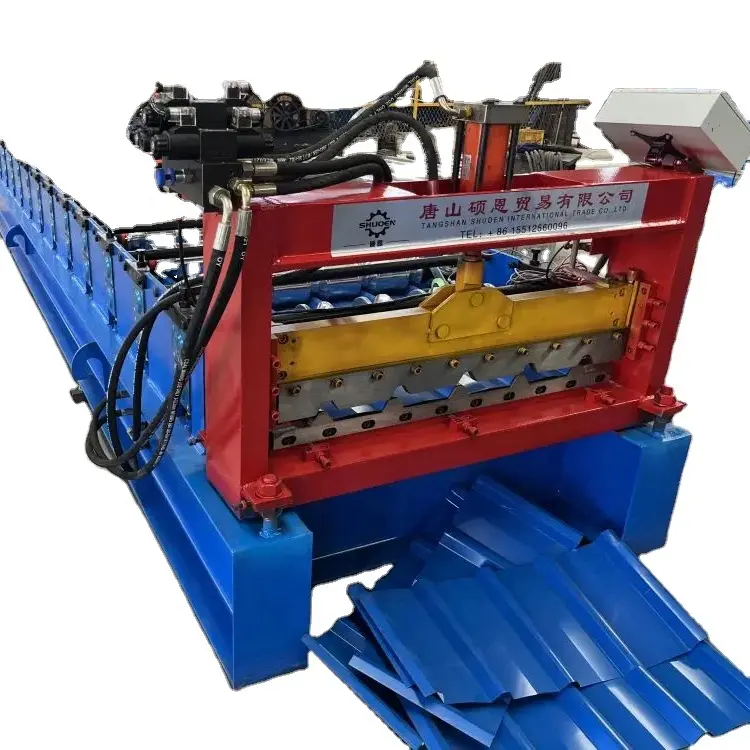 Glazed roofing tile color steel sheet roll forming machine tile making machine