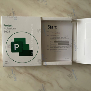 Project Professional 2021 Online Activation Key License Retail Box Office Project Pro 2021 <strong>Software</strong> for PC Key Card+Box