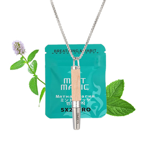 Inhaler Minyak Esensial Aromaterapi Nasal, Inhaler Berhenti Merokok Bentuk Perhiasan, Liontin <span class=keywords><strong>Diffuser</strong></span> Kayu untuk Minyak Esensial - Product Image 1